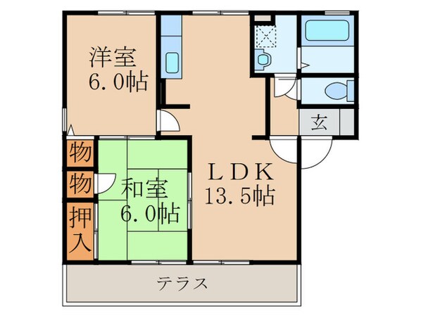 フロンティアＳ・Ⅱの物件間取画像